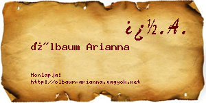 Ölbaum Arianna névjegykártya